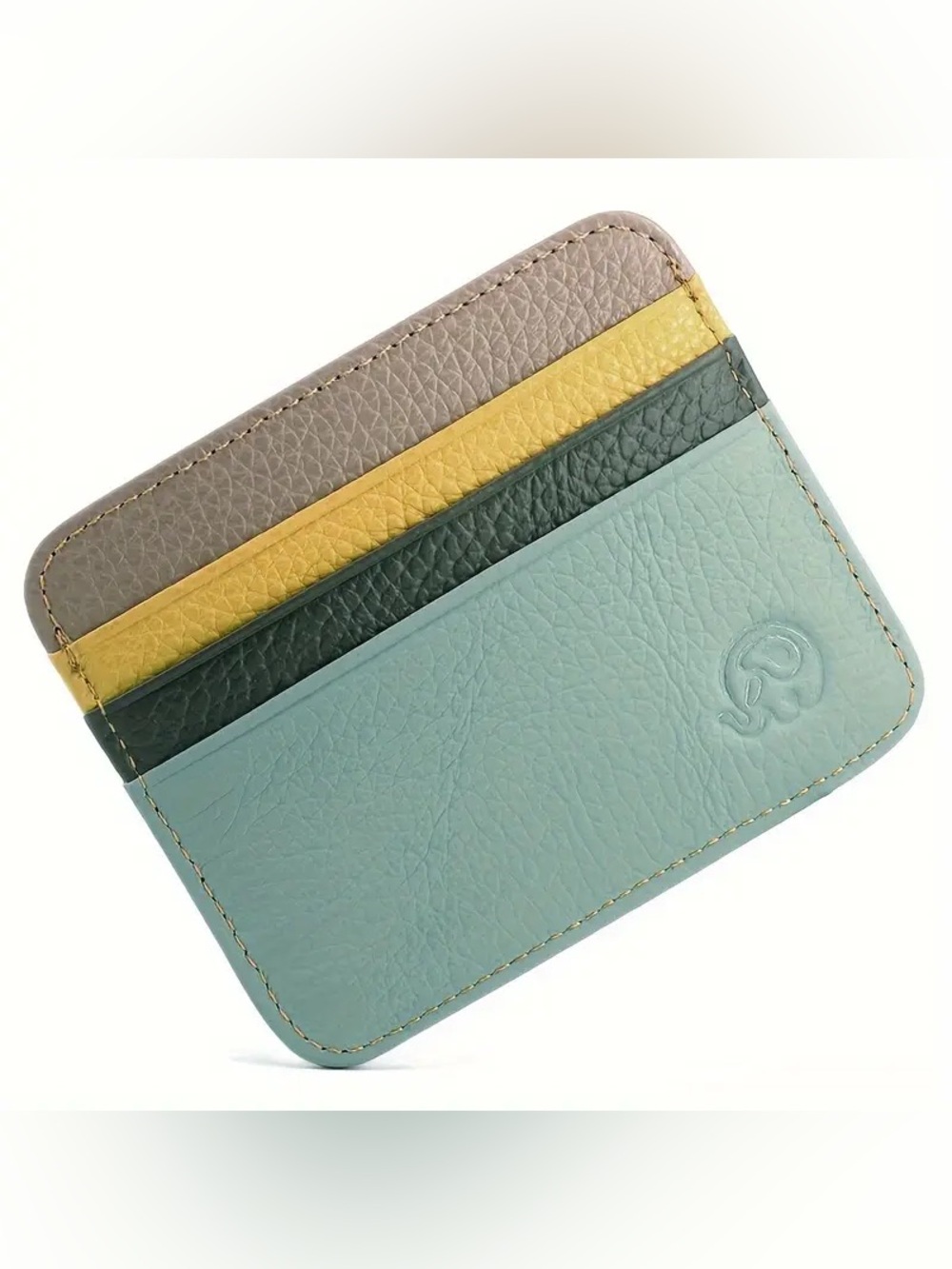 NEW Handmade Italian Leather Card Holder Wallet Multicolor